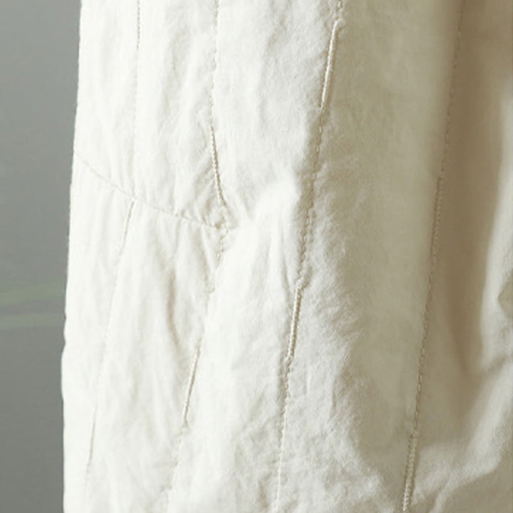 Buddha Stonesストレートライン ストライプ コットン フリース裏地 レディース ハーレムパンツ ポケット付き - image 19