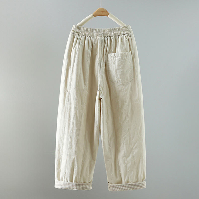 Buddha Stonesストレートライン ストライプ コットン レディース ハーレムパンツ ポケット付き - image 13
