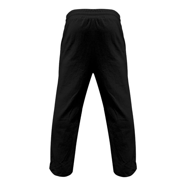 Buddha Stonesカジュアル 無地 ボタン メンズ コットンパンツ ポケット付き - image 6