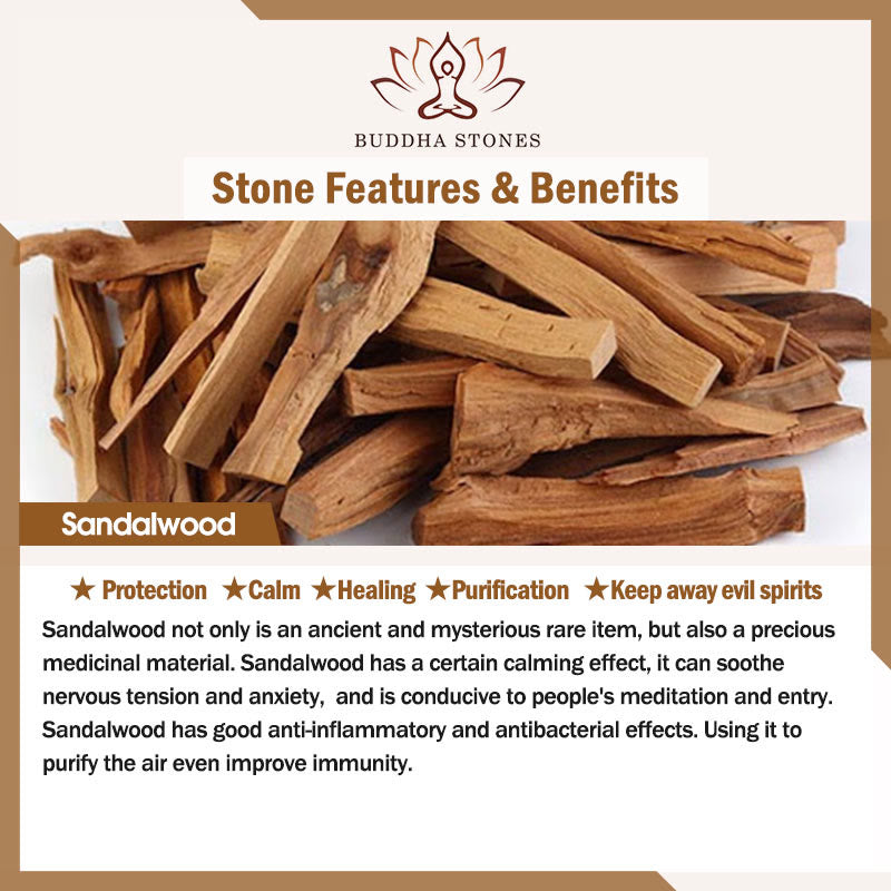 Buddha Stones漆工芸ビーズ白檀南赤瑪瑙守護ブレスレット - image 5