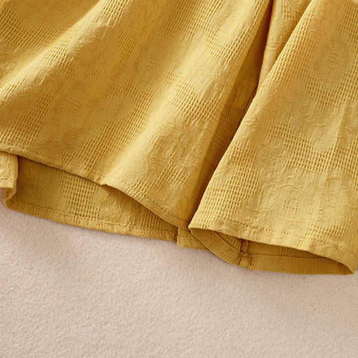 Buddha Stones秋 刺繍 アシンメトリーデザイン カエルボタン レディース コットン 長袖シャツ - image 30