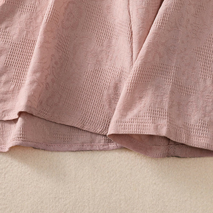 Buddha Stones秋 刺繍 アシンメトリーデザイン カエルボタン レディース コットン 長袖シャツ - image 22