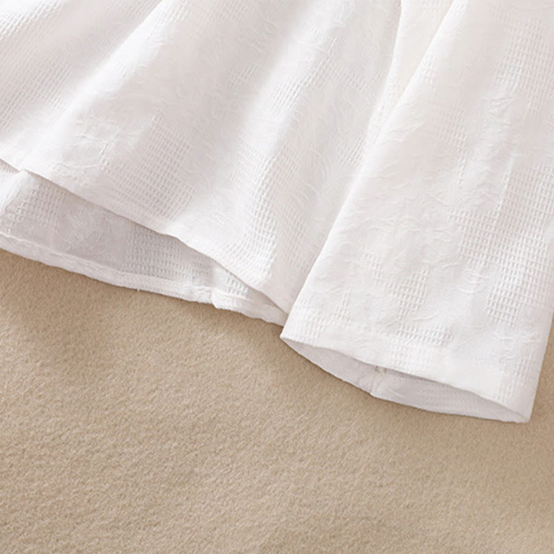 Buddha Stones秋 刺繍 アシンメトリーデザイン カエルボタン レディース コットン 長袖シャツ - image 13