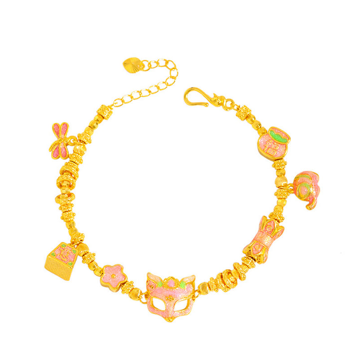 Buddha Stones狐福 如意 銅製幸運繁栄ブレスレット - image 4