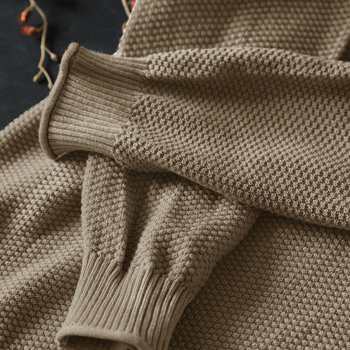 Buddha Stones秋 カラフルボタン Vネック コットン レディース 長袖 ニットセーター - image 4