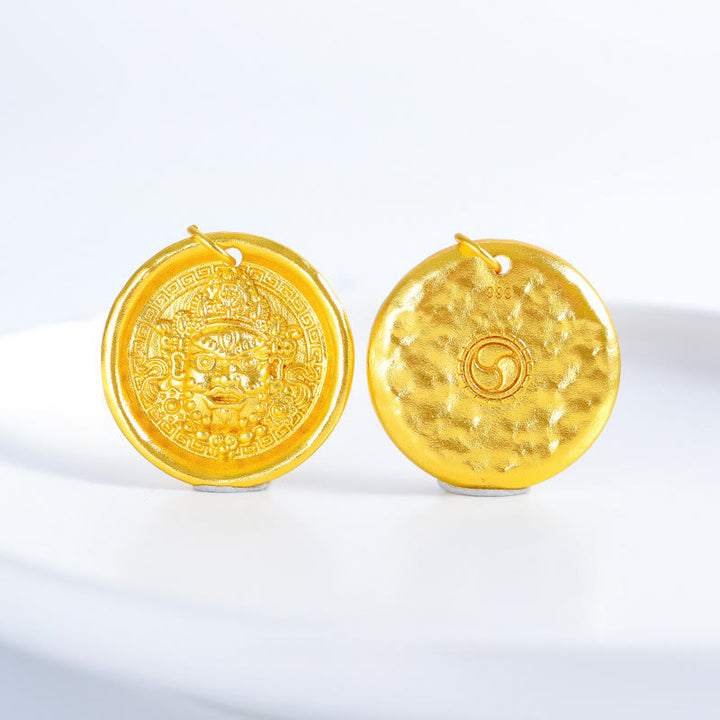 Buddha Stonesイエロージャンバラ銅富豊かさチェーンペンダントネックレス - image 7