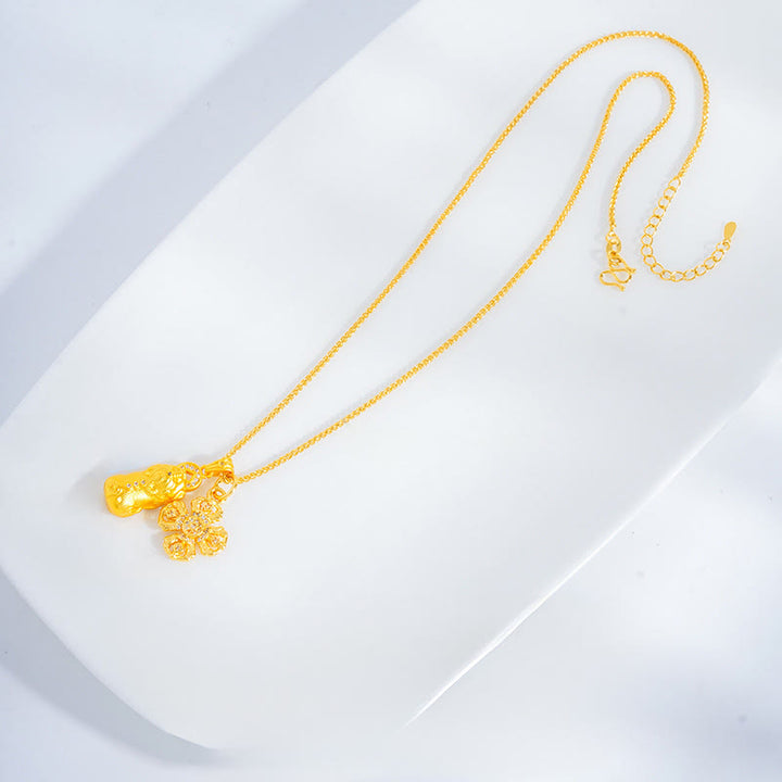 Buddha Stones十字架PiXiu金剛杵 銅製 富と豊かさのチェーンペンダントネックレス - image 2