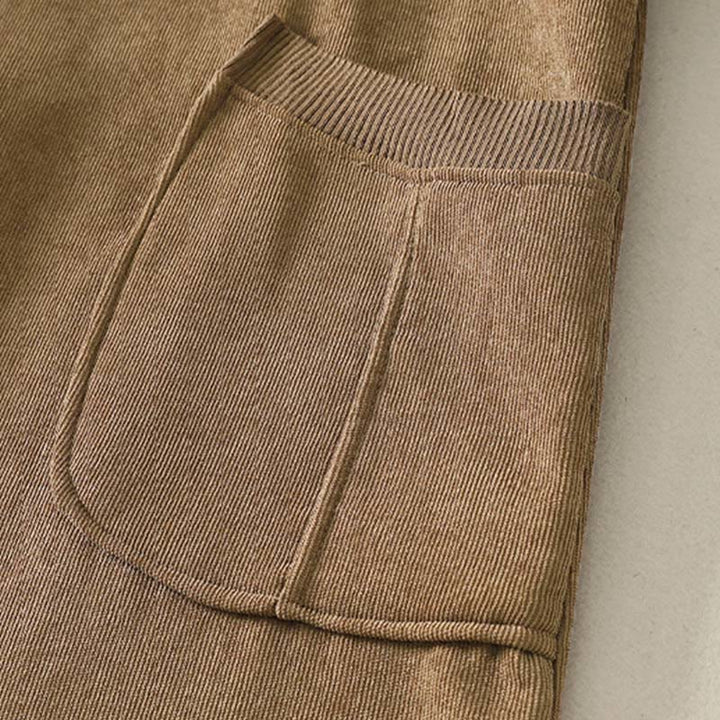 Buddha Stones冬用ハイネック 暖かいコットン レディース 長袖 ミディ丈 ワンピース ポケット付き - image 3