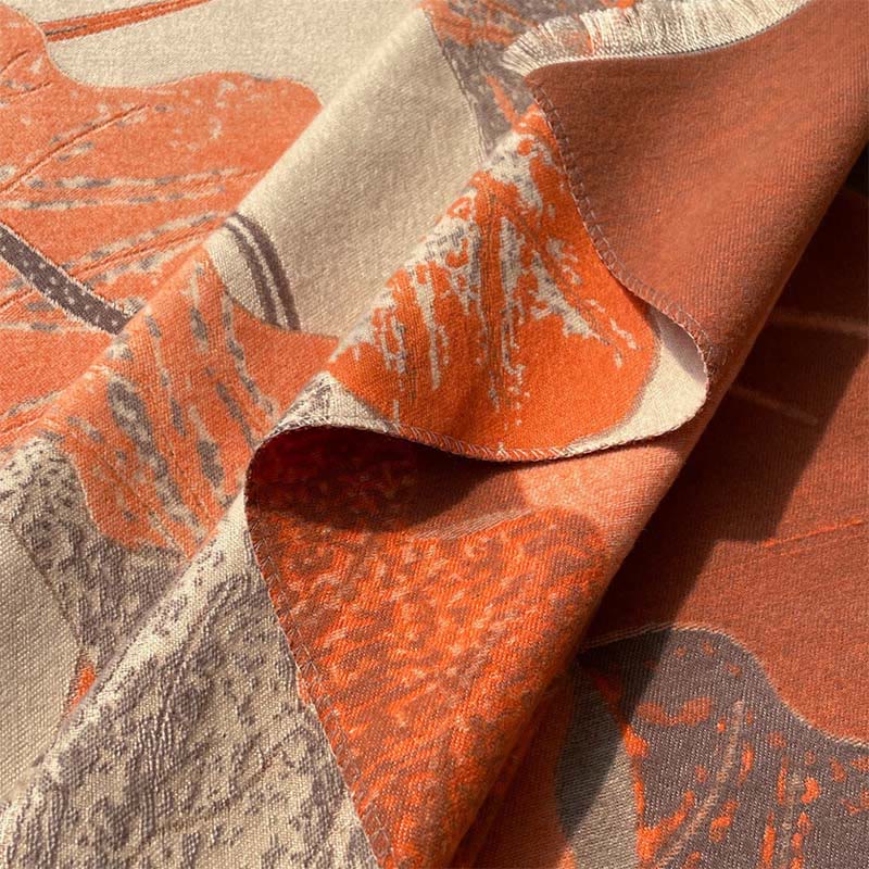 Buddha Stones、冬、コウノトリ、鳥、蓮の花、葉の模様、ソフトスカーフショール - image 2