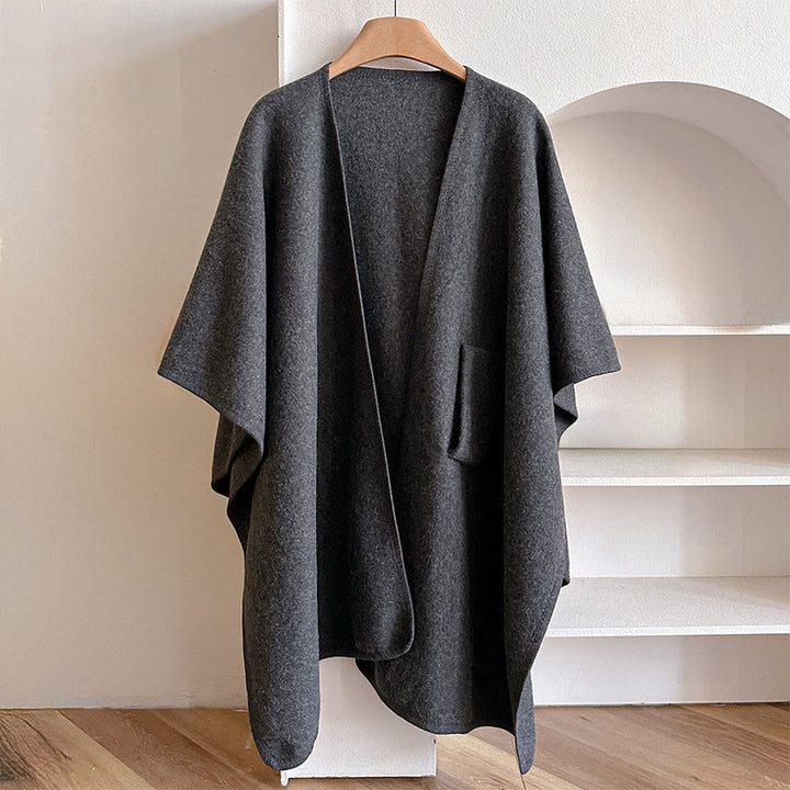 Buddha Stones冬用 無地 暖かくて心地よいスプリットスカーフ ショール - image 18