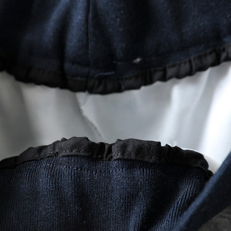 Buddha Stones秋冬 無地 カラーブロック レディース コットンパンツ ポケット付き - image 10