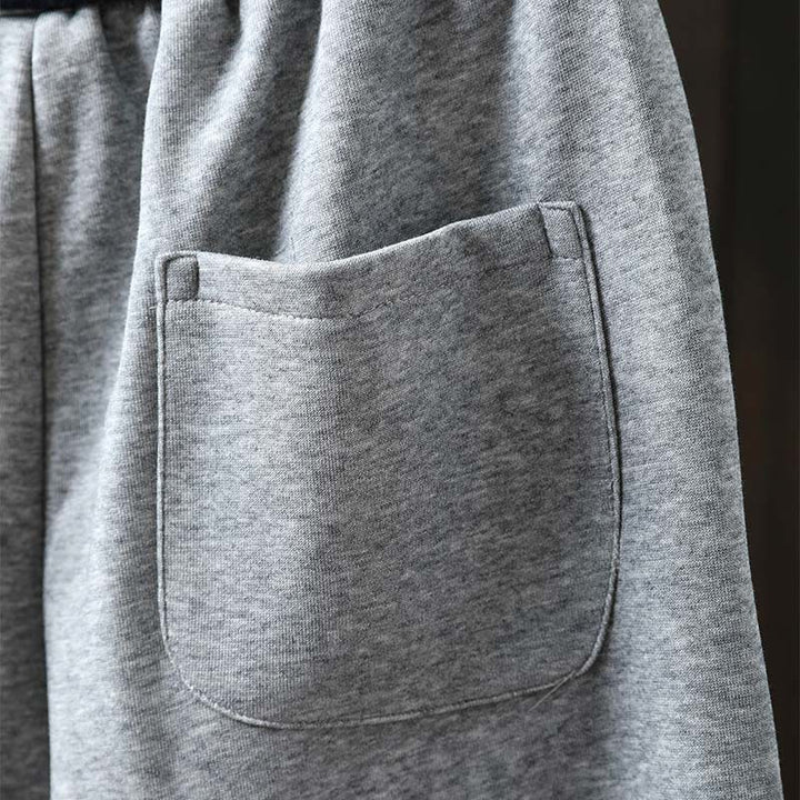 Buddha Stones秋冬 無地 カラーブロック レディース コットンパンツ ポケット付き - image 9