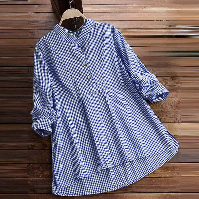 Buddha Stonesレディース ボタン 長袖 チェック柄 シャツ - image 14