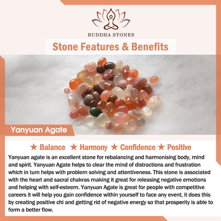 Buddha Stonesトルマリン燕元瑪瑙桃花愛ブレスレット - image 6
