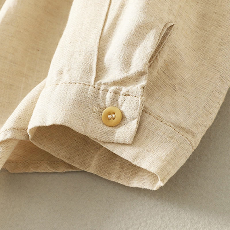 Buddha Stones春の刺繍フラワー 長袖 レディース ボタンシャツ - image 9