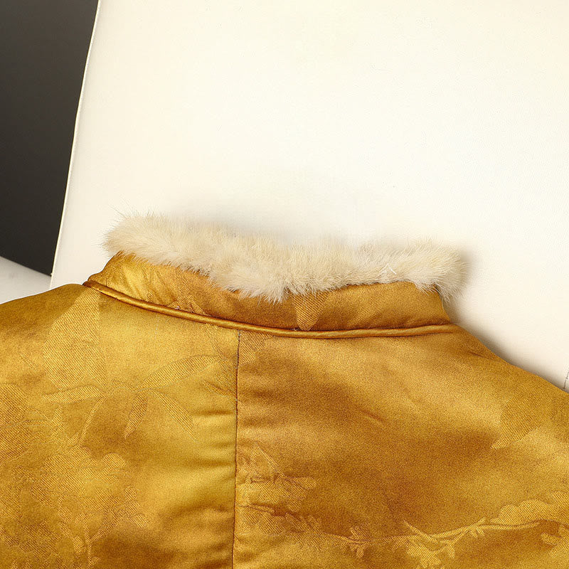 Buddha Stonesカエルボタン 伝統的な中国模様 レディース 長袖 厚手ジャケット  - image 3