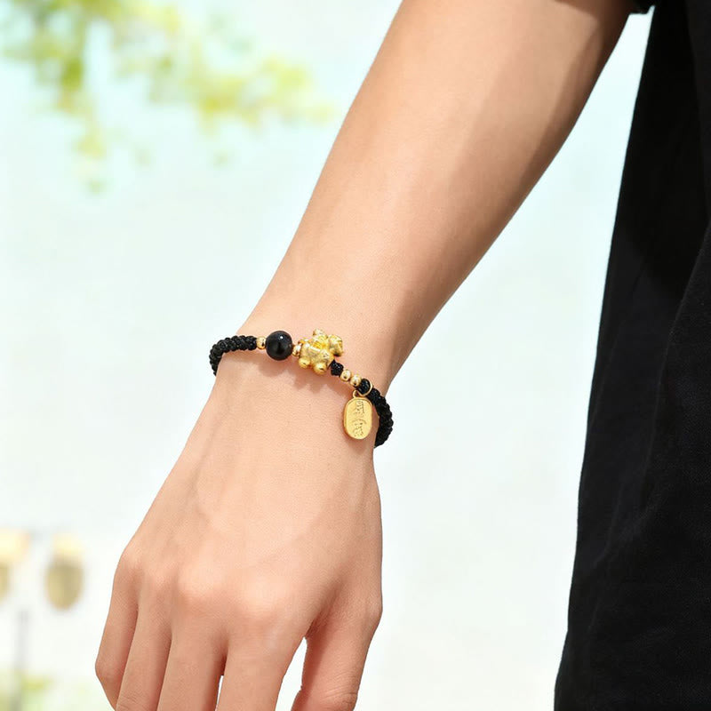 Buddha Stones999スターリングシルバー 馬年 平和と豊かさの成就ストリングブレスレット - image 9