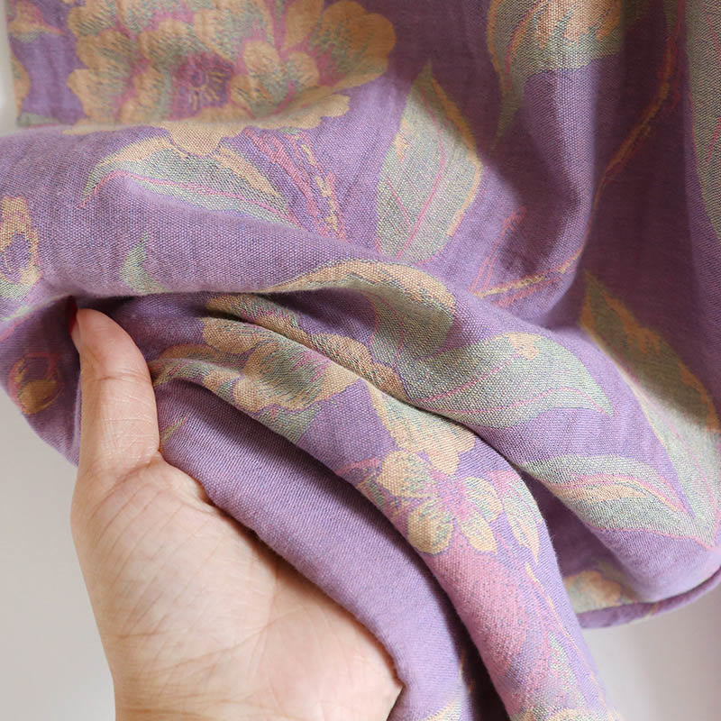 Buddha Stones 2点 花柄 長袖 クルーネック ボタンシャツ パンツ ポケット付き コットン セット  - image 17