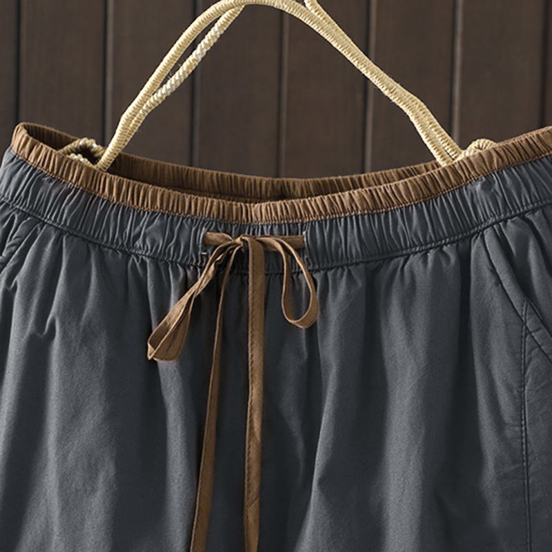 Buddha Stones無地コットン レディース ハーレム サーマルパンツ ポケット付き - image 15