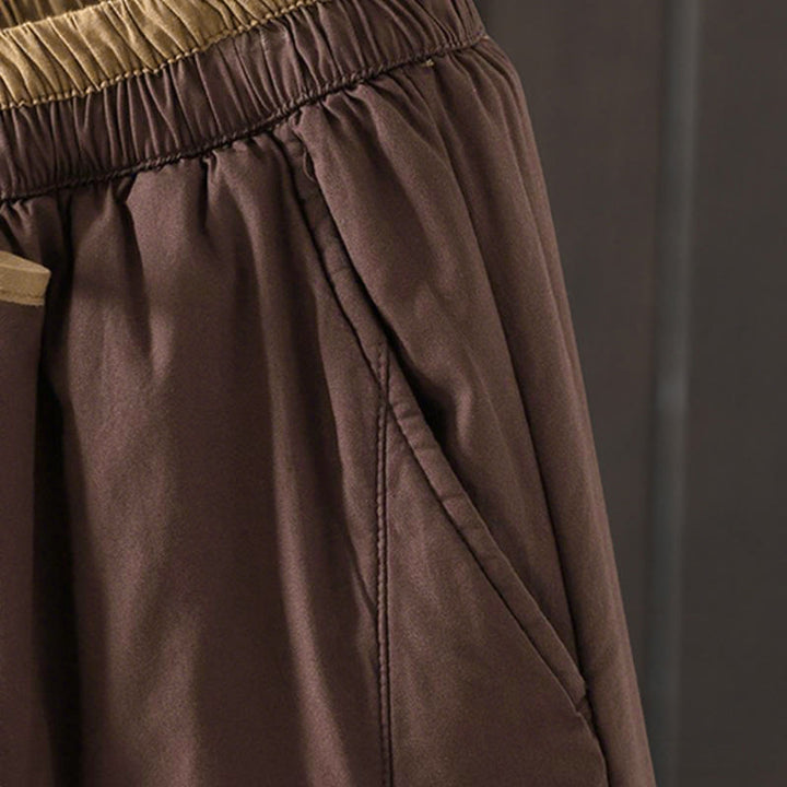 Buddha Stones無地コットン レディース ハーレム サーマルパンツ ポケット付き - image 13