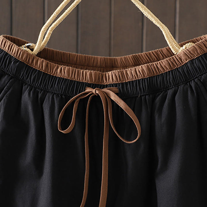 Buddha Stones無地コットン レディース ハーレム サーマルパンツ ポケット付き - image 2