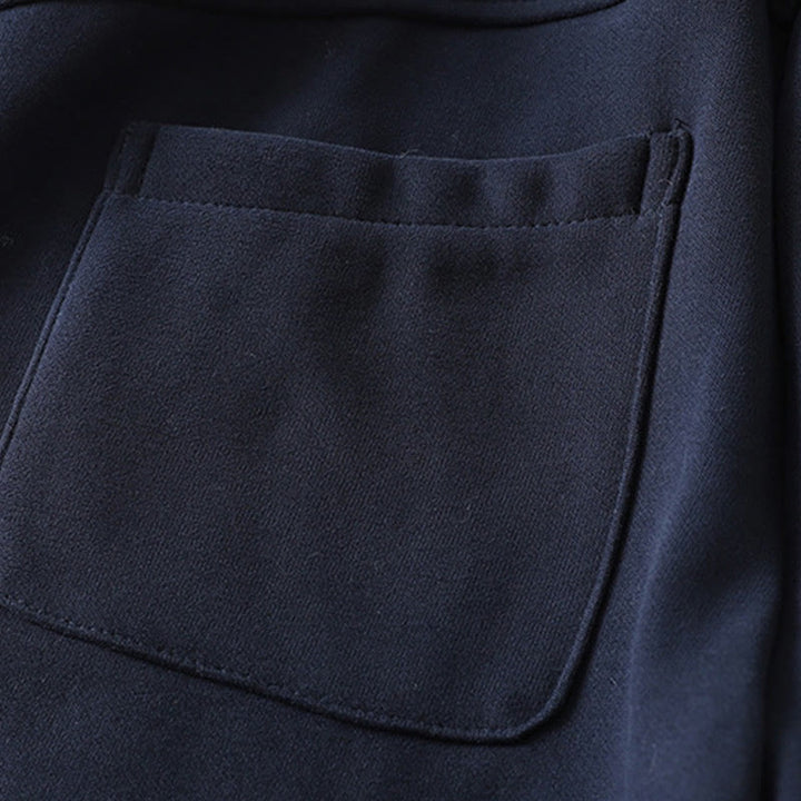 Buddha Stonesミッドナイトブルー ジッパー付き サーマル フリース裏地 コットン レディース ワイドレッグパンツ ポケット付き - image 7