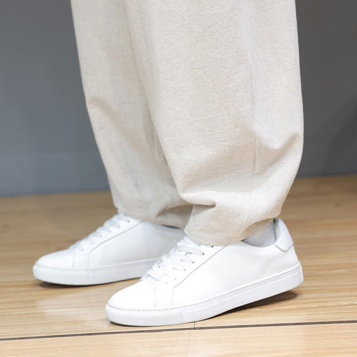 Buddha Stones秋冬スポーツ メンズ ピュアカラー ボタンデザイン コットンパンツ ポケット付き - image 23