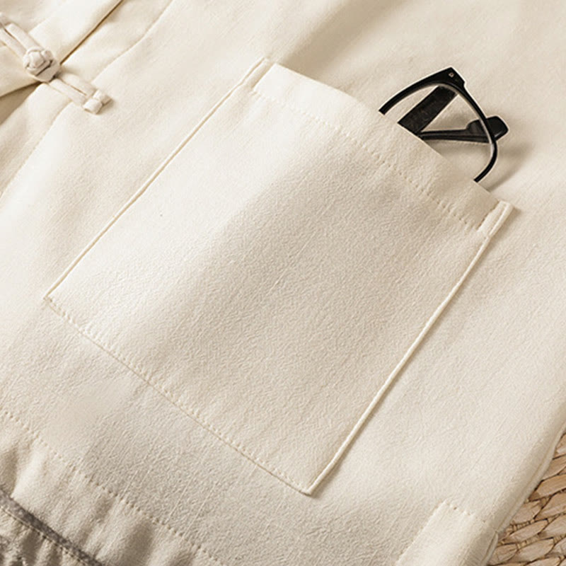 Buddha Stones冬用 フロッグボタン 長袖 コットン フリース裏地 レディース サーマルジャケット ポケット付き - image 8