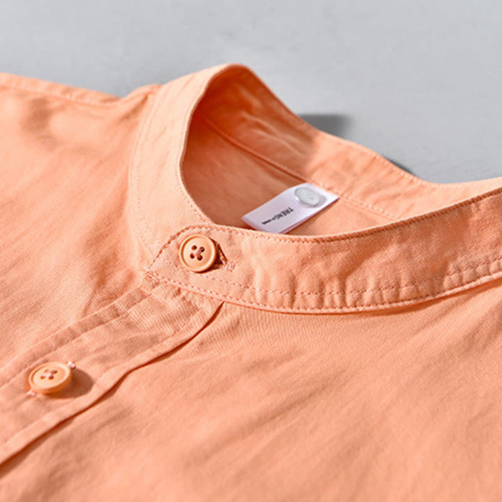 Buddha Stonesクルーネック 無地 メンズ 長袖 コットン 厚手 ジャケット ポケット付き - image 16