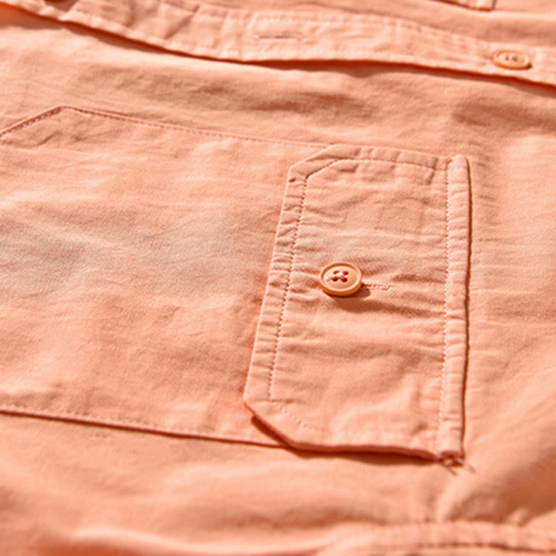 Buddha Stonesクルーネック 無地 メンズ 長袖 コットン 厚手 ジャケット ポケット付き - image 17