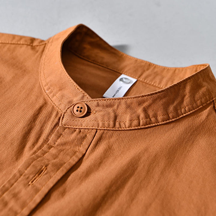 Buddha Stonesクルーネック 無地 メンズ 長袖 コットン 厚手 ジャケット ポケット付き - image 12