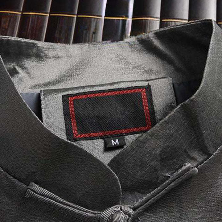 Buddha Stones春秋 龍刺繍 カエルボタン 長袖 メンズ ジャケット - image 1