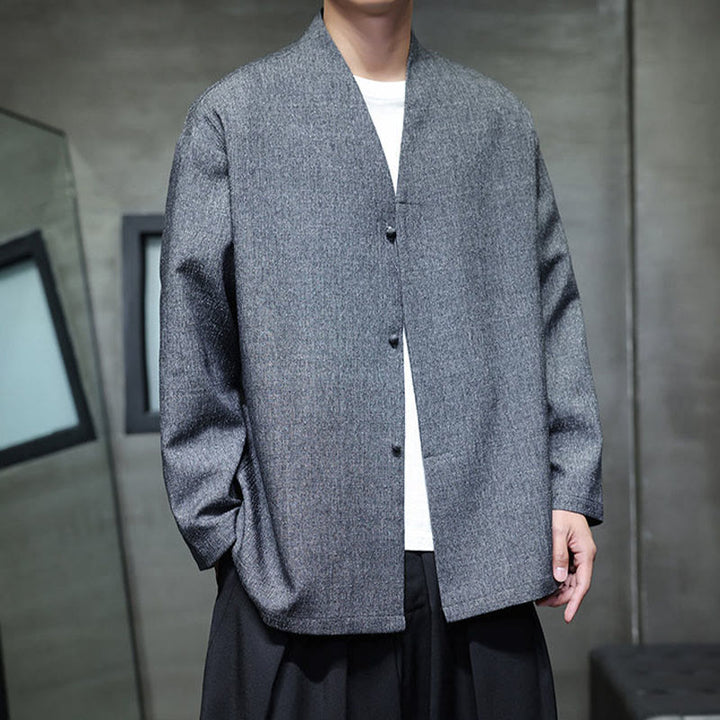 Buddha Stones春秋 無地 長袖 メンズ ジャケット - image 1