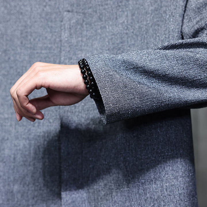 Buddha Stones春秋 無地 長袖 メンズ ジャケット - image 11