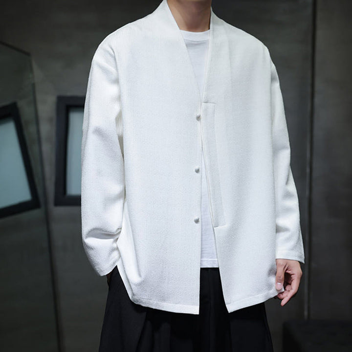 Buddha Stones春秋 無地 長袖 メンズ ジャケット - image 13