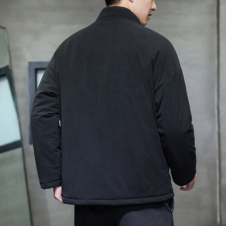 Buddha Stones冬陰陽コーデュロイ 長袖 メンズ ジャケット ポケット付き - image 3