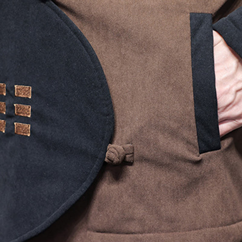 Buddha Stones冬陰陽コーデュロイ 長袖 メンズ ジャケット ポケット付き - image 10