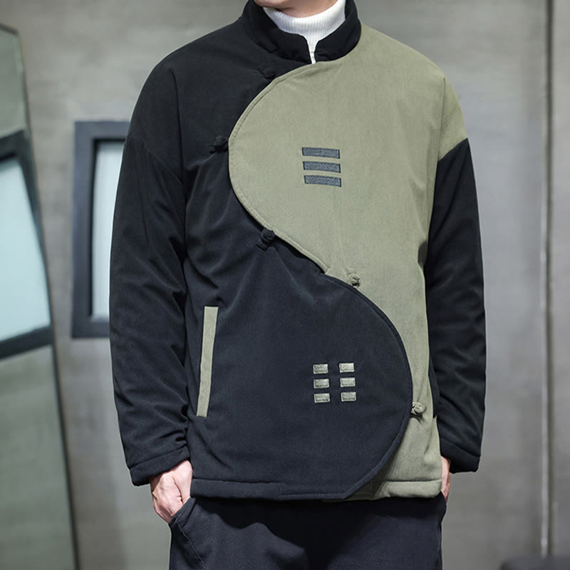 Buddha Stones冬陰陽コーデュロイ 長袖 メンズ ジャケット ポケット付き - image 13