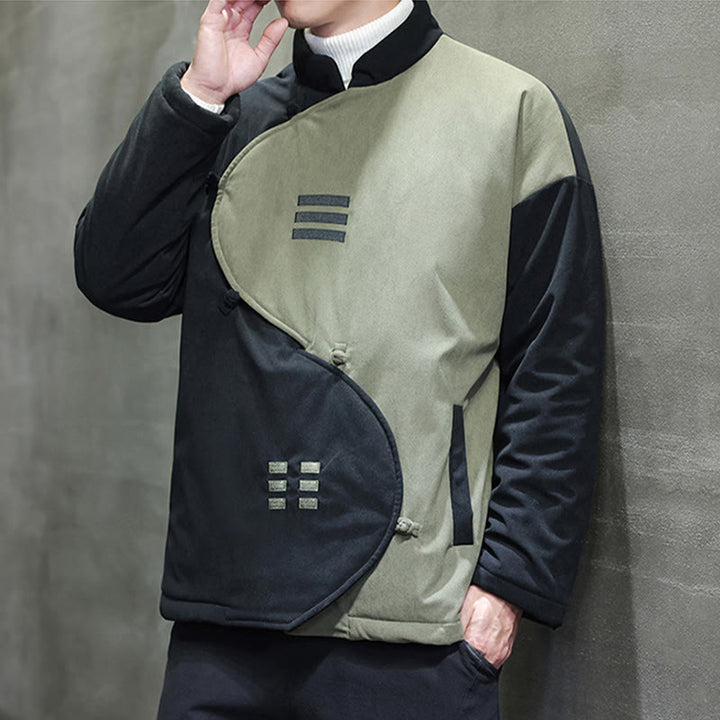 Buddha Stones冬陰陽コーデュロイ 長袖 メンズ ジャケット ポケット付き - image 17