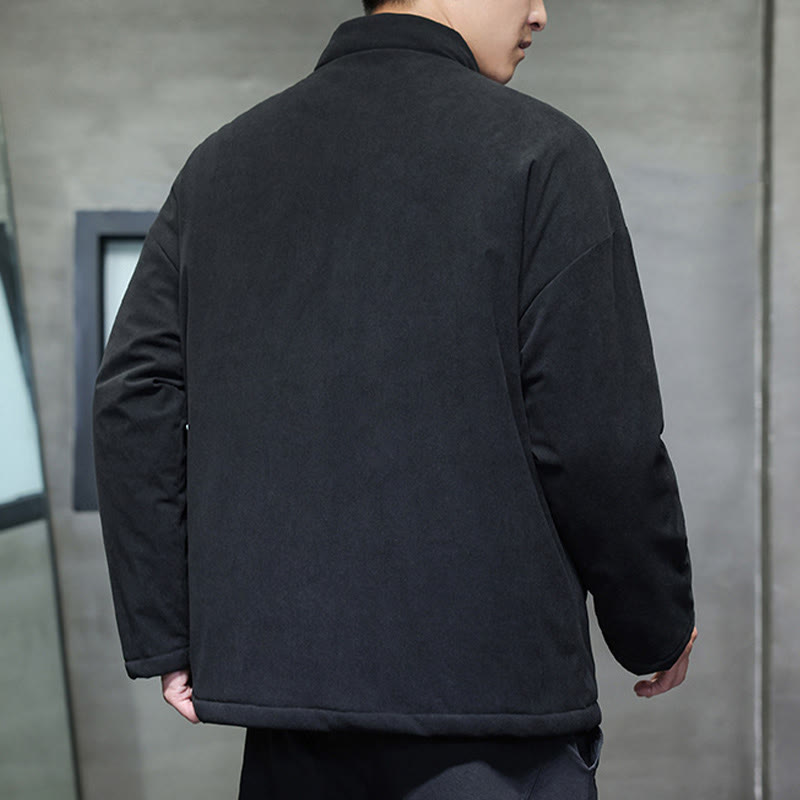 Buddha Stones冬陰陽コーデュロイ 長袖 メンズ ジャケット ポケット付き - image 14