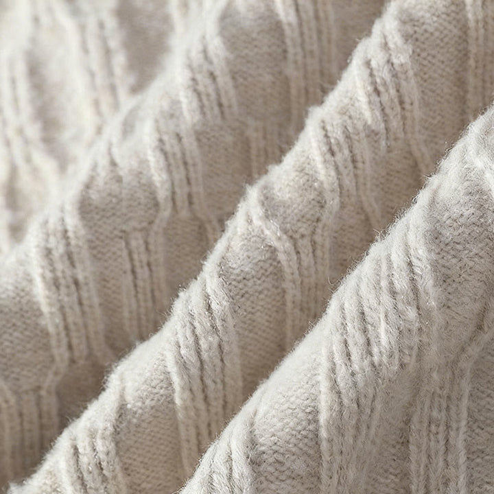 Buddha Stones冬用 ブラック スタンドカラー ラインデザイン 暖かい メンズ 長袖 ニットセーター - image 6