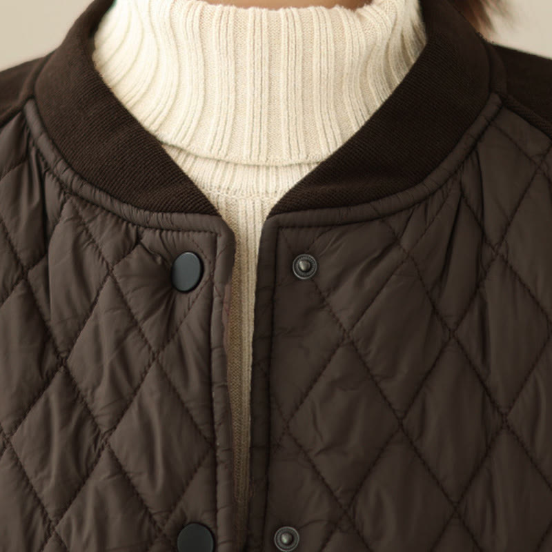 Buddha Stonesダイヤモンド柄レディース長袖厚手ジャケット（ポケット付き） - image 6