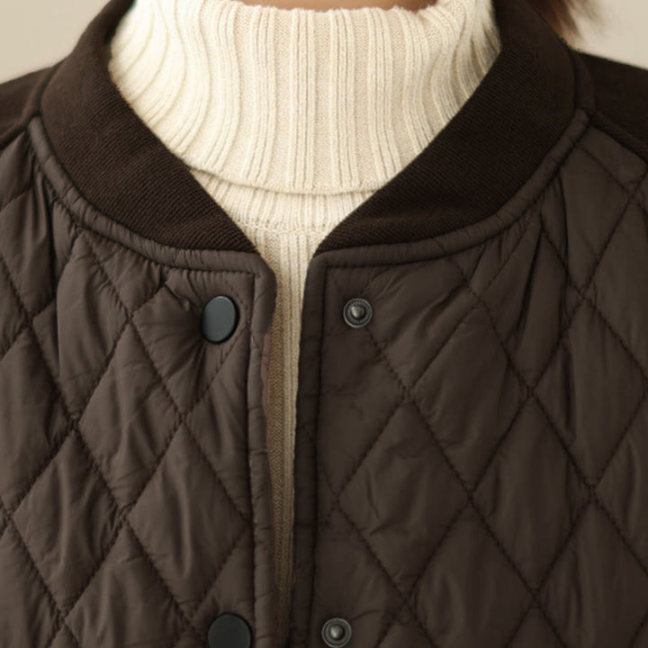 Buddha Stonesダイヤモンド柄レディース長袖厚手ジャケット（ポケット付き） - image 6