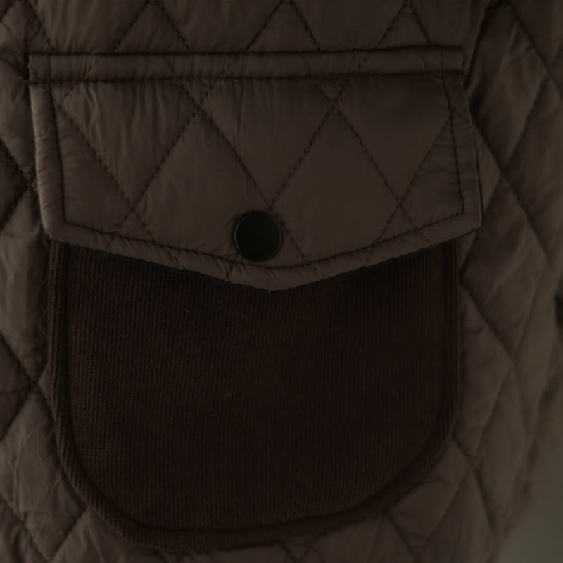 Buddha Stonesダイヤモンド柄レディース長袖厚手ジャケット（ポケット付き） - image 9