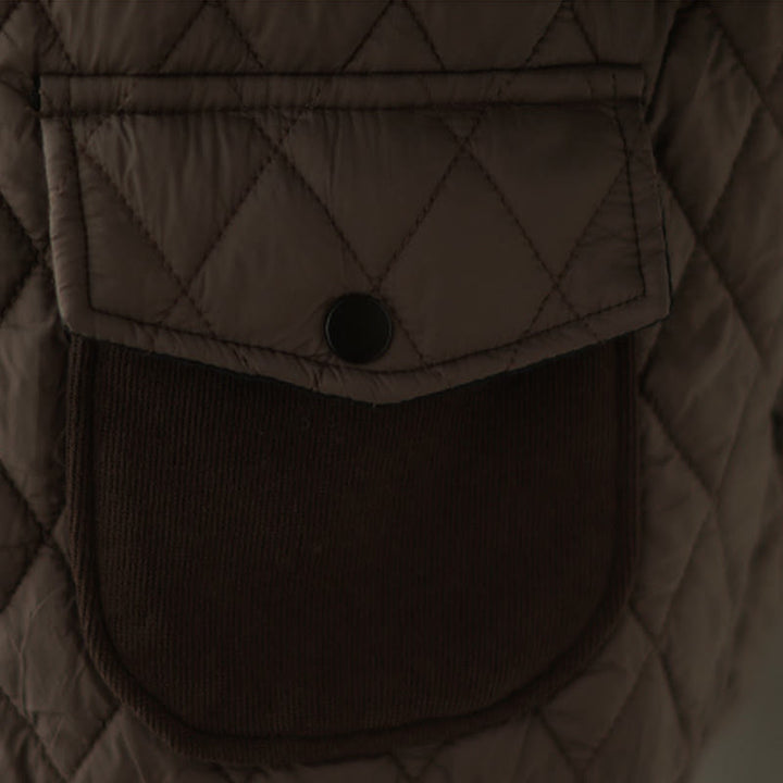 Buddha Stonesダイヤモンド柄レディース長袖厚手ジャケット（ポケット付き） - image 9