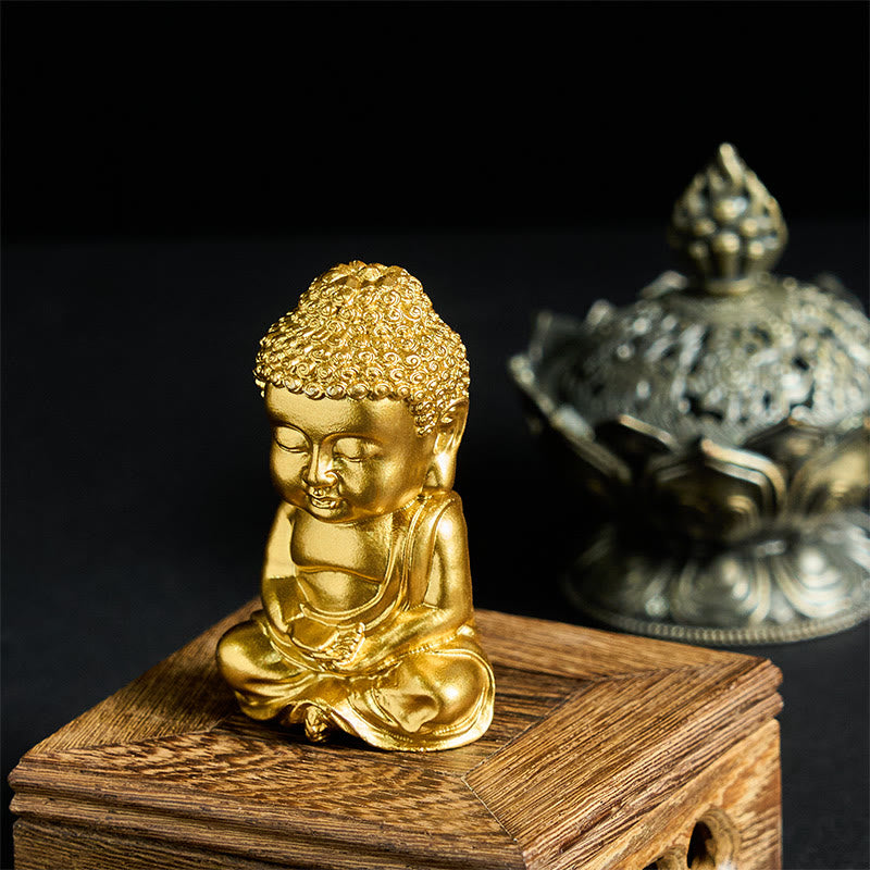 Buddha Stones如来仏像 冷蔵庫用マグネット ホームデコレーション - A1スタイル 3.8×6.7×3cm（背面マグネット付き） - image 0