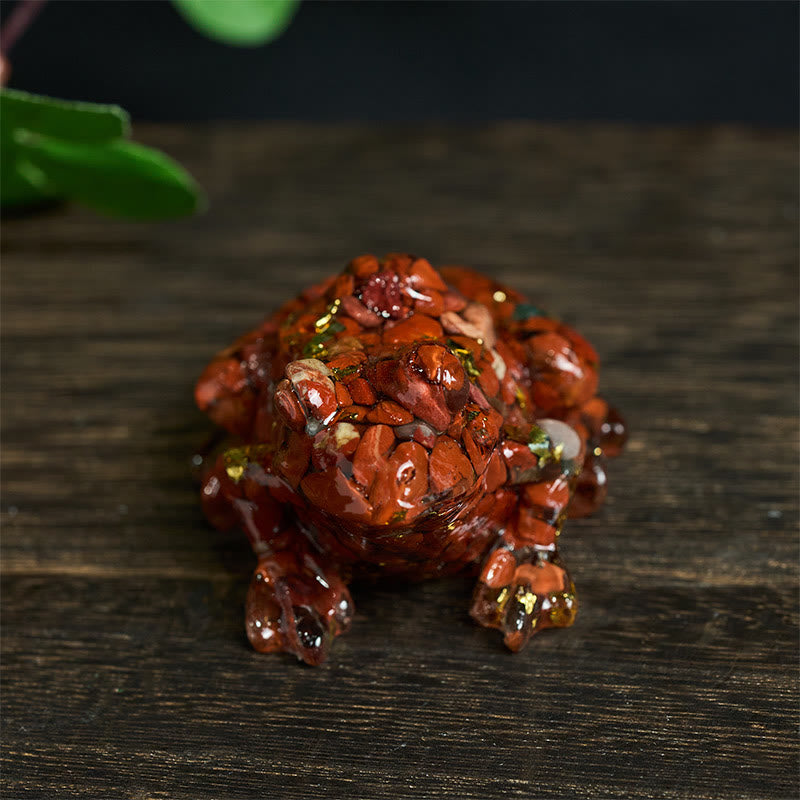 Buddha Stonesクリスタル ドリップ 樹脂 小さなカエル 情熱 装飾 像 - image 2