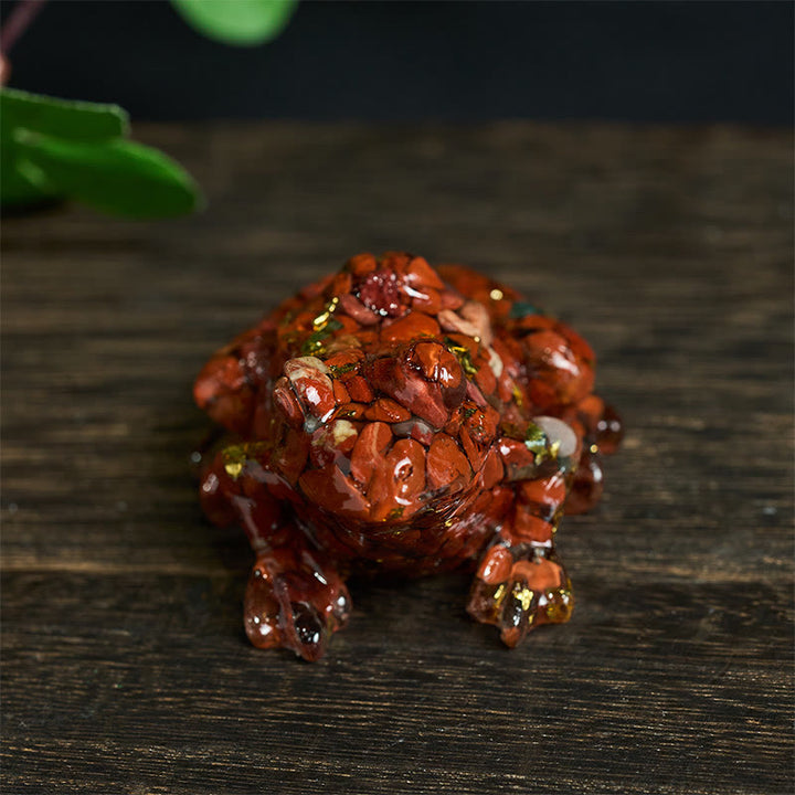 Buddha Stonesクリスタル ドリップ 樹脂 小さなカエル 情熱 装飾 像 - image 2