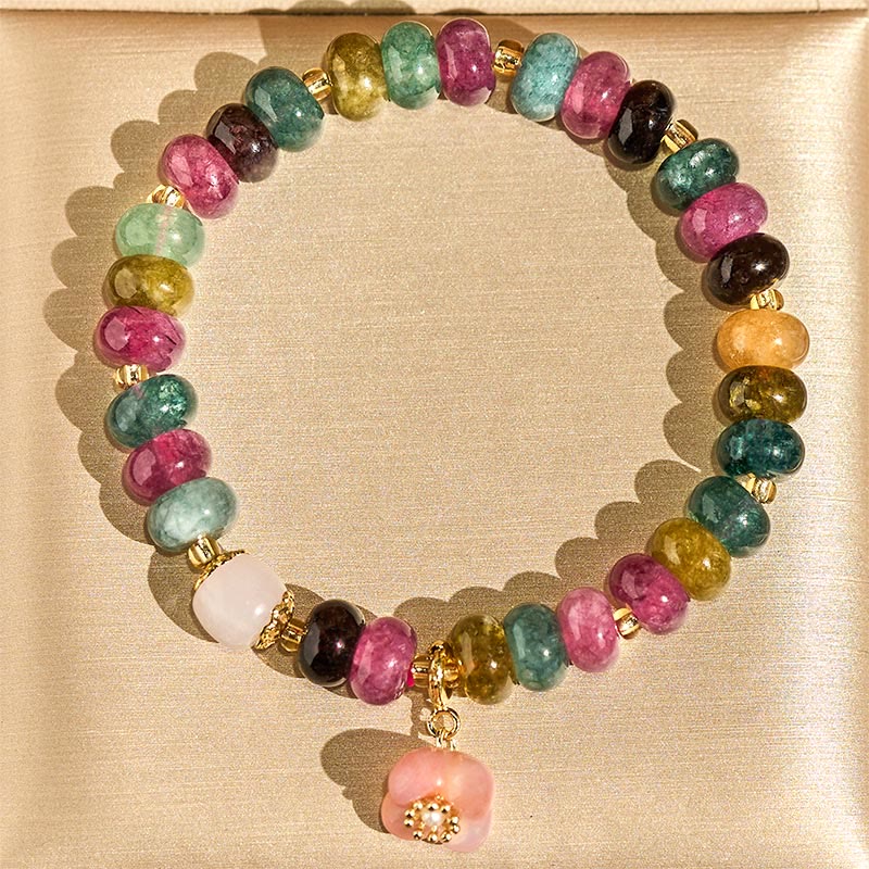 Buddha Stonesトルマリン燕元瑪瑙桃花愛ブレスレット - image 3