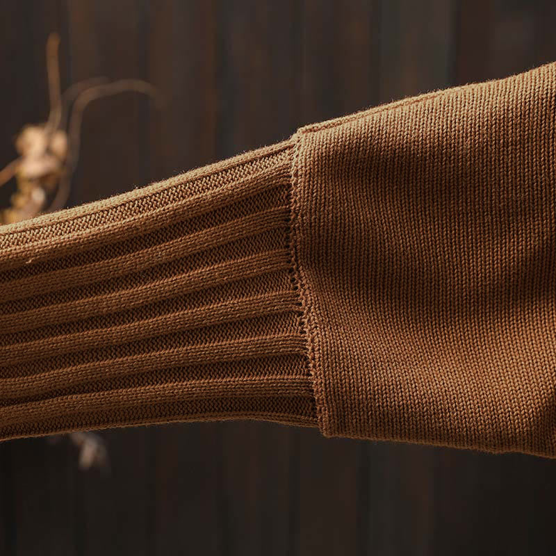 Buddha Stonesフローラルボタンコットンレディースロングバットウィングスリーブニットカーディガン - image 9